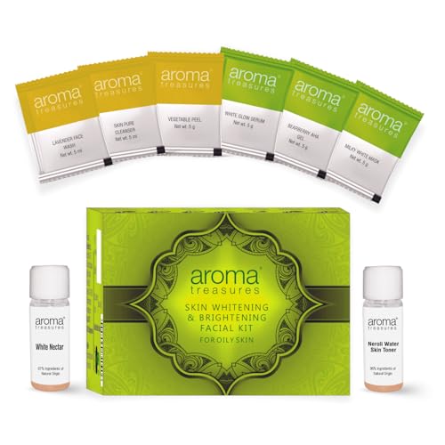 Image of Aroma Treasures Skin Whitening And Brightening Facial Kit For Oily Skin