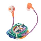 OMGi ASE30002 Braided Ear-Bud in Ear Headphone Multicolor Headset with Noise Isolating Silicon Ear Buds