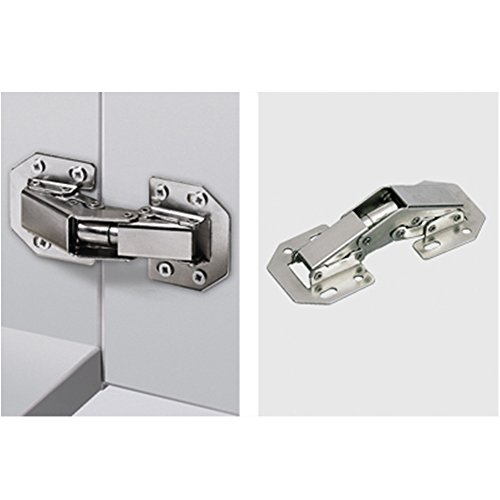 Hettich Screw on Hinge with Spring 90 Degree Hinges Without Cup Drilling Kitchen Cabinet Cupboard Door Steel Hinge for Full Overlay and Inset Doors Germany Brand Pack of 2 - Image 3