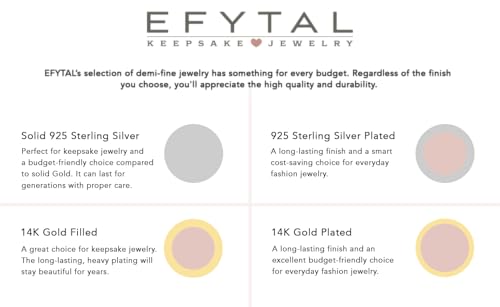 EFYTAL Mother Daughter Necklace, Jewelry for Daughters from Mothers, Daughter Gifts from Mom, Mother Daughter Jewelry, Mom Necklace, Mom Birthday Gifts from Daughter, Daughter Necklaces from Mom