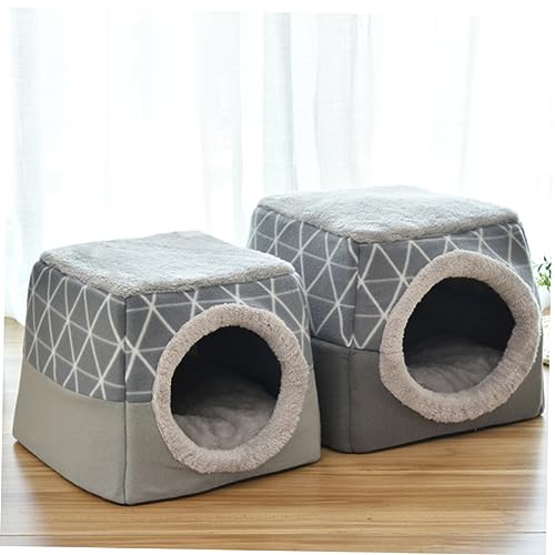Yardwe Cama Dobrável Para Animais De Estimação Almofada De Aquecimento Para Gatos Sofá De Cachorro T