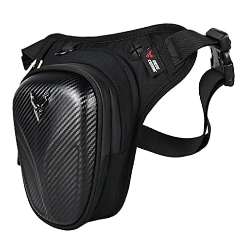 Hebetag Bolsa de cintura Oxford para motocicleta, para homens e mulheres, coxa, cintura, bumbum, qua