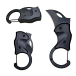 WWZJ Small Stainless Steel Pocket Knife with Liner Lock - UK legal Keychain Knife for Men with 1.34 inch Sharp Blade, Small EDC Folding Knife for Camping, Hiking, Fishing and Outdoor(Black)
