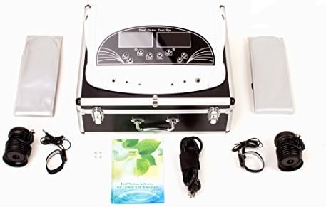 OILEUS Professional Ionic Foot Bath Detox Machine Dual-User Multi-Mode System with Far Infrared Belt Ionic Foot Cleanser (Dual User with Case)