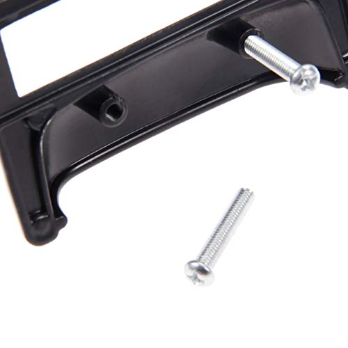 Dophee 6 Pack Label Holder Pull Handles, 3.19"X2.05" Oil Rubbed Black Drawer Pulls, Vintage Decorative Zinc Alloy Cabinet Knobs With Mounting Screws For Cupboard Door Carpenter Repair #TOP5