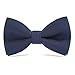 WELROG Klassische gebundene Fliege Kids & Men’Formal Solid Tuxedo Gabardine Einstellbare Fliege Krawatte für Erwachsene & Kinder für Hochzeitsfeier Ausgefallene Plain Bowties (Denim Blau)
