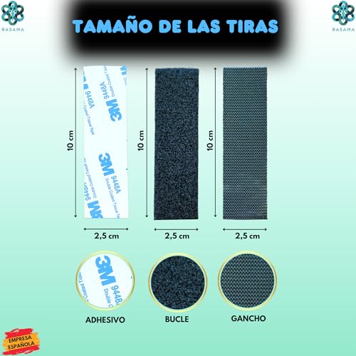 Miniatura 2 de Basama 30 Tiras Pares Belcro Adhesivo Doble Cara Extrafuerte De Nylon Belcro De Pegar Doble Cara Para Amplia Variedad De Uso, En Múltiples Superficies Pegamento Resistente Y Duradero