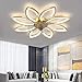 90 cm Lampadario Ventilatore da Soffitto Con Telecomando Led Dimmerabile Pale da Soffitto Design DC Plafoniera Fiore Led Reversibile 6 Velocità Lampadari a Ventola per Camera da Letto Cucina,Oro