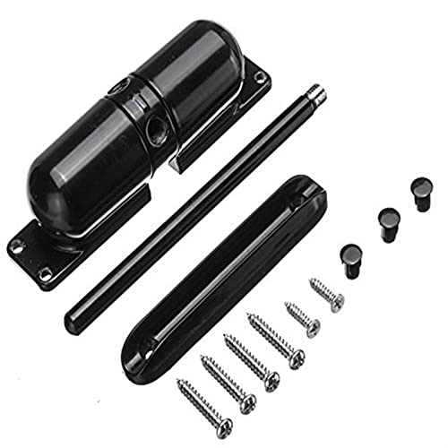 Bianco - Kit de motor de puerta corredera - Cierrapuertas ajustable con resorte montado en superficie, funcionamiento automático de 180°, sin posicionamiento, soporta 10-70 kg, ideal para puertas