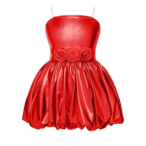 Robes de mariée fille rouge 7-8 ans pour des souvenirs magiques