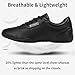 Imagen de Kvwqoty Zapatillas Cheerleader Mujer Cheerleading Zapatos de Animadoras para Niñas Cheer Sneakers Fitness Aeróbic Zapatos con Cordones Entrenamiento Shoes Negro 39