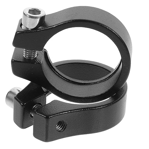 SUPVOX 2Pcs Durable Aluminium Alloy Seatpost Clamp for Bikes Single Bolt Seat Tube Clip Easy Installation Bike Accessory for Compatibility