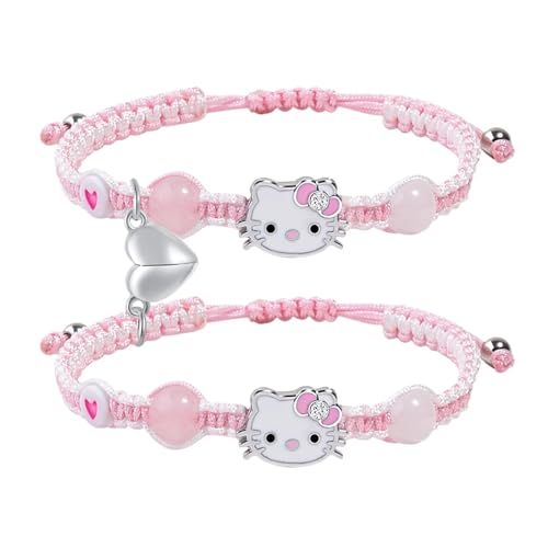 AKSESORIS Anime Bracelets Set for Couples Friendship Matching Cute Valentines Day Gifts for Gf and Bf Soulmate Matching Gifts for Husband And Wife Wedding Anniversary