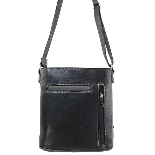 Justin West Horse Embroidery Studded Turquoise Stone Concealed Carry Handbag Purse Matching Wallet3