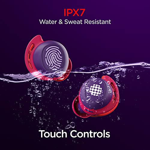 Image of Boat Airdopes 441 Bluetooth Truly Wireless in Ear Earbuds with Mic with Up to 35H Total Playback Iwp Technology Immersive Audioipx7 Water Resistance Super Touch Controls Secure Sports Fit