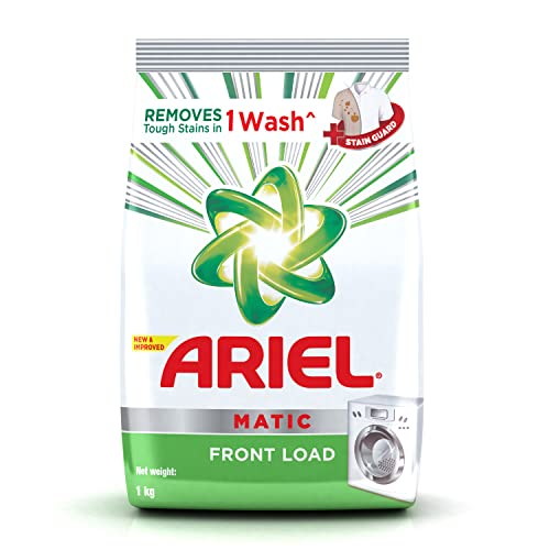 Image of Ariel Matic Liquid Detergent Front Load 2 Ltr + 500ml Free & Matic Front Load Detergent Washing Powder - 1 kg