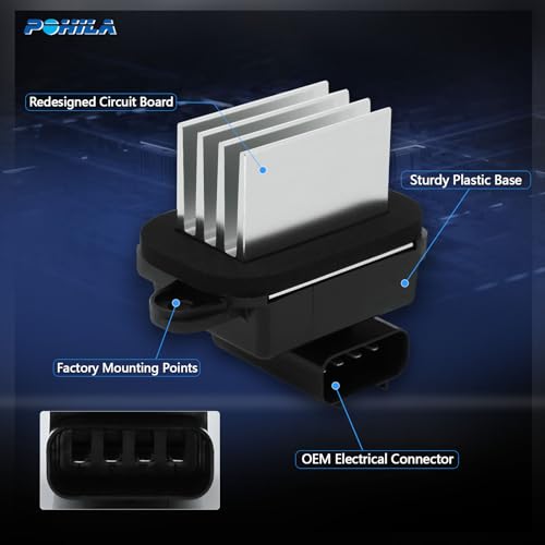Image of HVAC Heater Blower Motor Fan Resistor 27151ZQ00A Replacement for Nissan Infiniti QX56 QX80 Armada Quest Replace# 27151-ZT00A 27151-ZM70A 27151-ZQ00A RU792 JA1808 4P1686