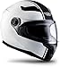 MOTO Helmets® X86 „Racing Matt White“ · Integral-Helm · Full-Face Motorrad-Helm Roller-Helm Cruiser · ECE Visier Schnellverschluss Tasche XS (53-54cm)