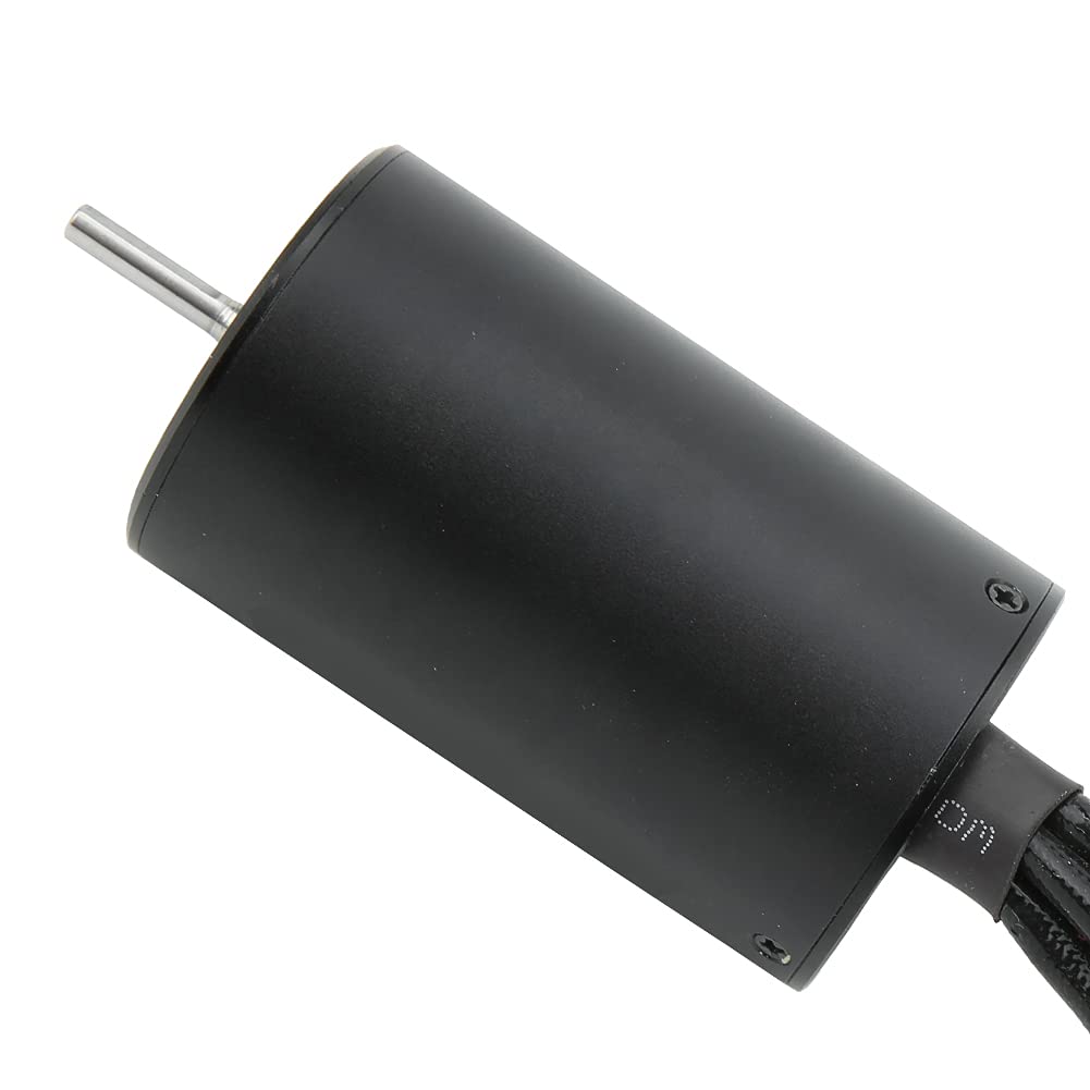 Cryfokt Motor sin Escobillas Impermeable de Alta Eficiencia, 4, 12 Ranuras, para Coche RC, 2600 KV, Negro (3300KV)