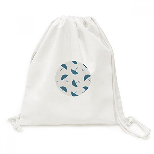 Météo Parapluie Bleu Sac à Cordon Sacs de Voyage Drawstring Backpack