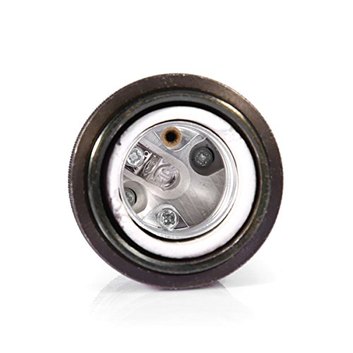 Innoccy Solid Lamp Socket E26/ E27 Vintage Industrial Edison Pendant Ceramics Light Socket Antique Brass Color, Pack Of 8 #TOP3