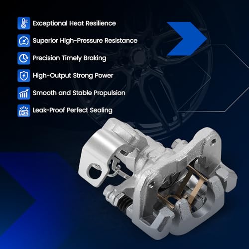 Image of Rear Brake Caliper Assembly Replaces for 19B3298 19B3299, Compatible with Honda Civic 2006-2015, Acura ILX 2013-2018, CSX 2006-2011