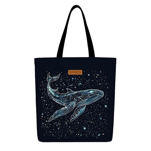 Image of The Purple Tree Eco-Friendly Canvas Tote Bag, Sustainable, Reusable Shopping, Beach, Travel or Everyday Tote, Wide Tote Bag