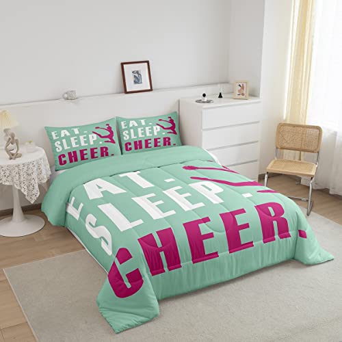 Image of Feelyou Cheer Comforter Set Queen Size 3Pcs for Kids Teens