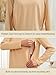Ecavus Women's 3 Packs Nursing Tops Long Sleeve Hidden Zipper Breastfeeding Shirts V Neck Maternity Clothes
