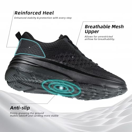 Image of Men's Wide Toe Walking Shoes Casual Trail Running Sneakers Cross-Trainer Tennis Non Slip Athletic Gym Workout Soft Sole