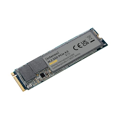 Intenso MI500 1TB NVMe SSD, M.2 Internal SSD, PCIe 4.0 Gen4x4, 5300MB/s Read, 4500MB/s Write, Solid State Drive, 1TB