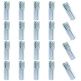 Swpeet Juego de 20 anclajes de acero al carbono chapado en zinc premium de 5/16 pulgadas, kit surtido de anclajes, tornillos de expansión, pernos de expansión internos forzados para hormigón sólido