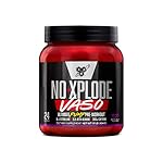 BSN N.O.-XPLODE Vaso Pre Workout Powder with 8g of L-Citrulline and 3.2g Beta-Alanine and Energy, Flavor: Grape Fury, 24 Servings