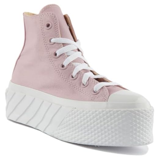 Converse CTAS Lift 2 X HI dam rosa och vita sportskor 571623C, ROSA, 40 EU