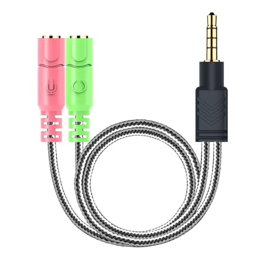 MillSO Headset Adapter, 3.5mm Headphone Splitter Mic + Audio TRRS Male to 2 TRS Female CTIA 4 Pole Stereo Jack Y Cable Compatible for Dual-Plugs Headset to PS4, Xbox One, Phone, Laptop, PC - 8inch