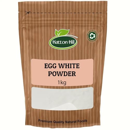 Egg White Powder 1kg High Protein Dried Egg Whites for Baking Cooking & Whipped Egg Whites by Hatton Hill