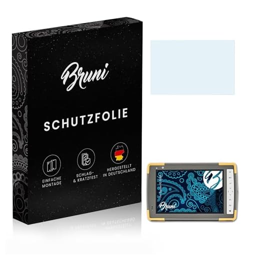 Bruni Película Protectora compatible con Topcon FC-5000 Protector Película, claro Lámina Protectora (2X)