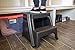 Rubbermaid 2-Step Molded Plastic Step Stool, Lightweight with Slip Resistant Treads and Non-Slip Feet, Black (Amazon Exclusive)