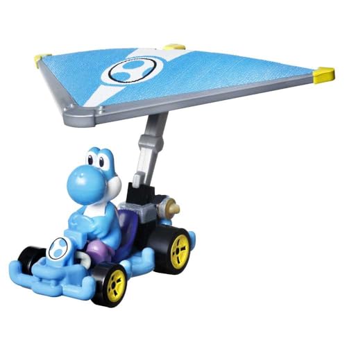 Hot Wheels Mario Kart Yoshi 1:64 Azul miniatura 2