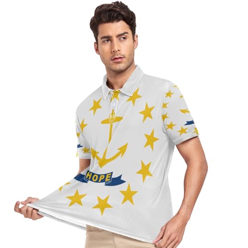 Polo homme manches courtes GuoChe t-shirt col séchage rapide pour bureau et loisirs