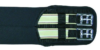 HKM Neoprensattelgurt Elastik schwarz 110cm