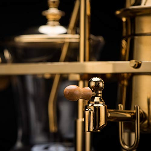 7LiuYueFei6 GaRcan Siphon-Kaffeemaschine, europäischer Stil, Gold, manuell, Retro, Vakuum-Kaffeekanne, 1 Stück 5 7LiuYueFei6 GaRcan Siphon-Kaffeemaschine, europäischer Stil, Gold, manuell, Retro, Vakuum-Kaffeekanne, 1 Stück