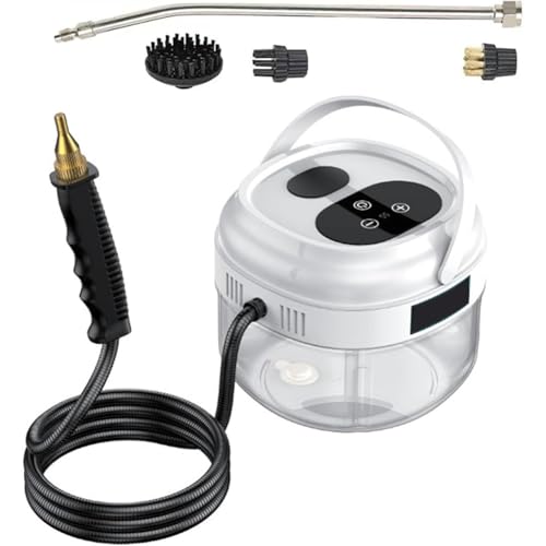 PP-Vic Limpiador De Vapor Portátil, Máquina De Vapor Presurizada De 2500 W, Limpiador De Vapor De Alta Presión, Mini Máquina De Vapor Para Sofá, Baño, Cocina, Automóvil