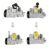 Front Left or Right Brake Wheel Cylinders All 4 Kit for Honda TRX350/400/500/650 FourTrax Rancher 350/400 Foreman 500 Rincon 600, Replace for 45310-HN2-006 45330-HN2-006 45350-HN5-N01 45370-HN5-N01
