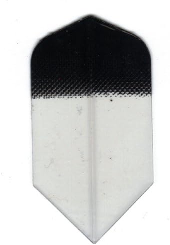 25 Sets #3041 AmeriThon Black/Clear Tinted Dart Flights