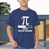 Pi Day Shirts for Kids - Math Skills Loading Pi Shirt Boys Girls Math Teacher Lover Tee Tops