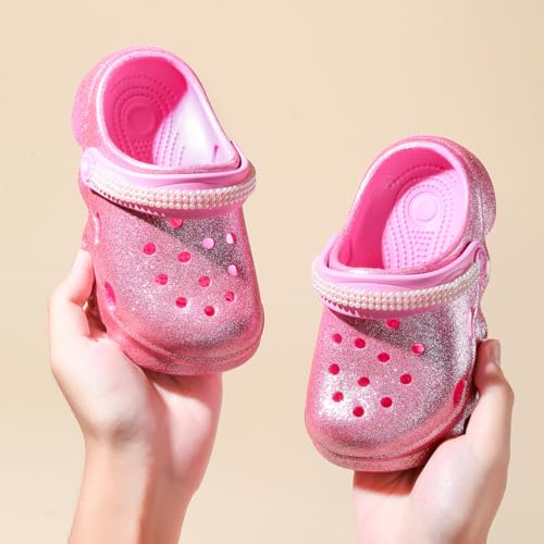 Image of Girls' Clogs for Toddlers & Kids Lightweight Garden Shoes Breathable Slip-on Slides Sandals Slippers Children's Beach Water Shoes