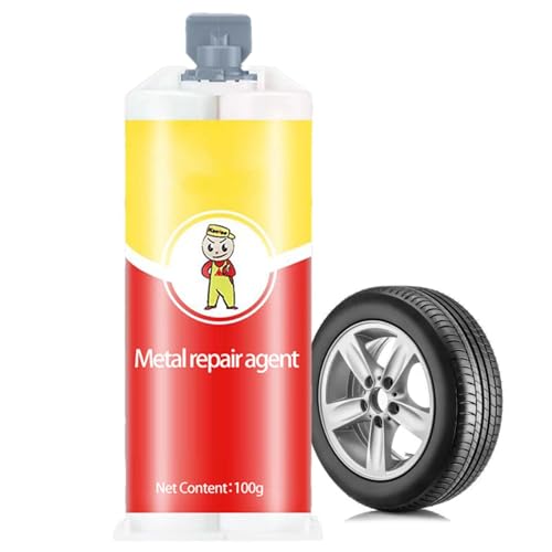 Pegamento para metal, impermeable, secado rápido, resistente al calor, pegamento de reparación para todo uso | Para vidrio, cerámica, acero inoxidable, madera, pintura, roscado, taladrado,