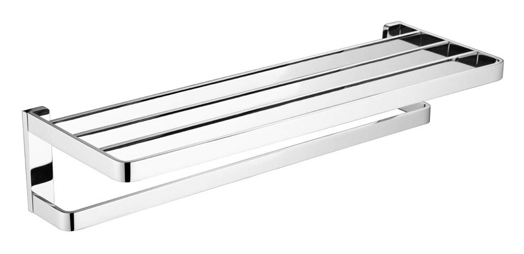 CBXSF All Copper Solid Towel Rack Bathroom Pendant Set Device Rack Toilet Wall-Mounted Towel Rack Toilet, Double Towel Rack