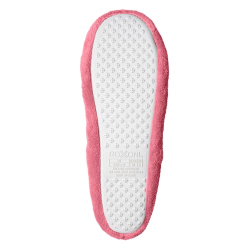 Roxoni Women's Terry Classic Cotton & Velour Ballerina Slippers (Pack of 2)4